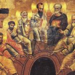 Рождение Церкви: Сошествие Святого Духа на апостолов. Икона XII в. Византия