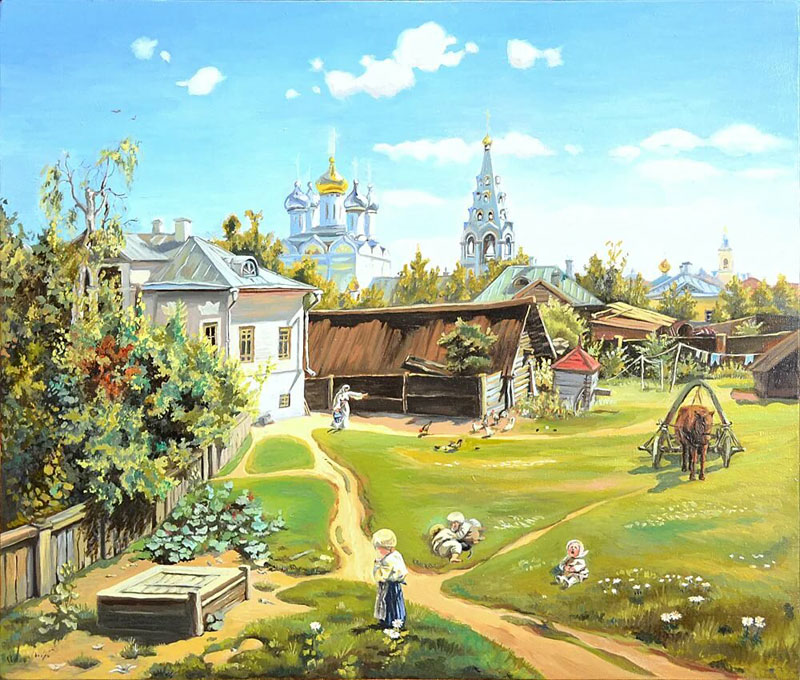 Василий Поленов. Московский дворик. 1878 г.