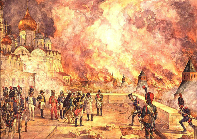 Москва в огне 1812 г. Герман Изингс