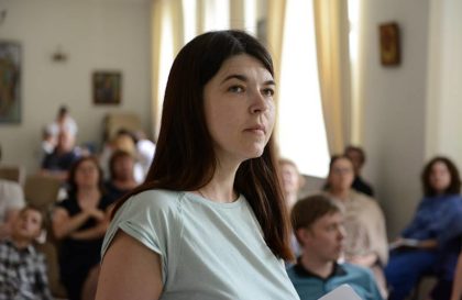 Анна Агафонова на братской встрече
