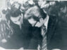 На общей трапезе. Справа налево: Юрий Кочетков, Александр Копировский, Олег Шведов. 1976 г .