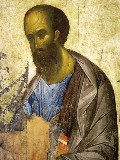 Апостол Павел. Правая икона деисусного Звенигородского чина