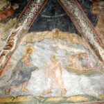 Хождение по водам. Фреска. Монастырь Дечаны, Сербия. XIV в.