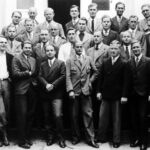 Подпольная семинария в Финкенвальде. Третий курс. 1938 год. Бонхёффер в верхнем ряду третий слева