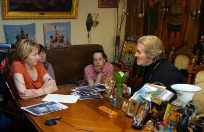 Во время встречи братчиков с о. Владимиром Тимаковым