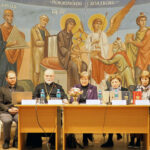 Слева направо: П.С. Озерский, свящ. Георгий Кочетков, Ю.В. Балакшина, З.М. Дашевская, Я.Р. Пантуева