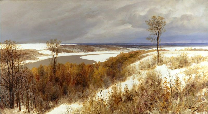 Ранний снег. Василий Поленов. 1891 г.